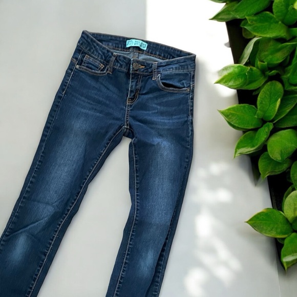 Wax Jeans Butt, I Love You! Dark Denim Jeans Size 1 - Picture 4 of 13